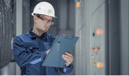 An AdvanTEC engineer doing regular monitoring.