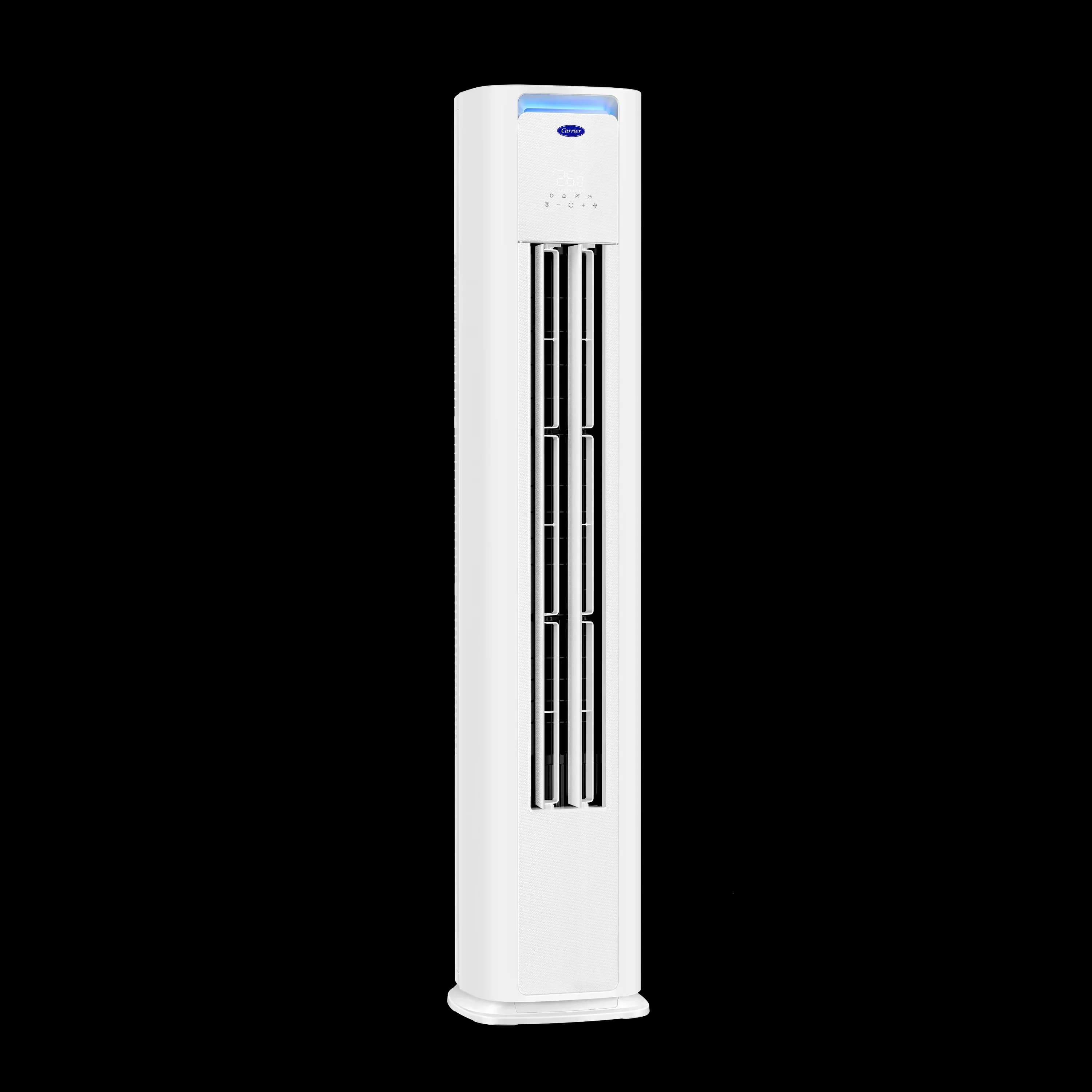 White floor standing aircon with quick and optimal cooling for living room and bedroom in the Philippines