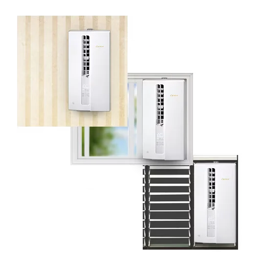 compact vertical wall mounted aircon offering fast cooling and modern aesthetics